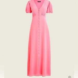J. Crew Vibrant Pink Maxi Dress